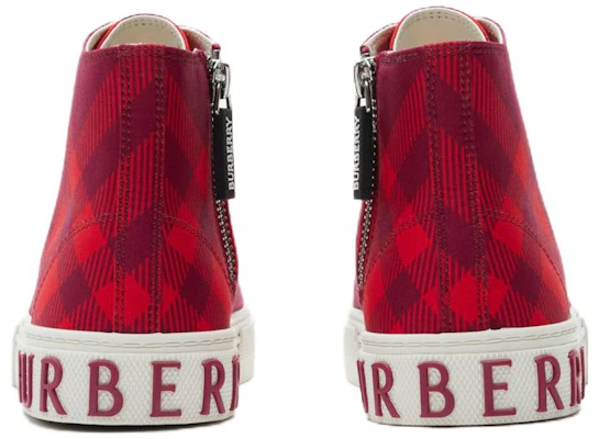 (PS) Sneaker Tinggi Burberry Canvas 'Red Comfort' 80789211 Shop (PS) Sneaker Tinggi Burberry Canvas 'Red Comfort' 80789211