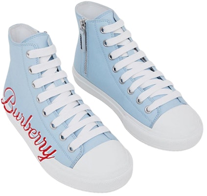 (Preschool) Burberry High-Top Canvas Fashion Sneakers 'Blue Zip' 80627431 Lookbook (Preschool) Burberry High-Top Canvas Fashion Sneakers 'Blue Zip' 80627431