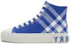 Buy (PS) 버버리 하이탑 캔버스 스니커 '블루' 80789231
