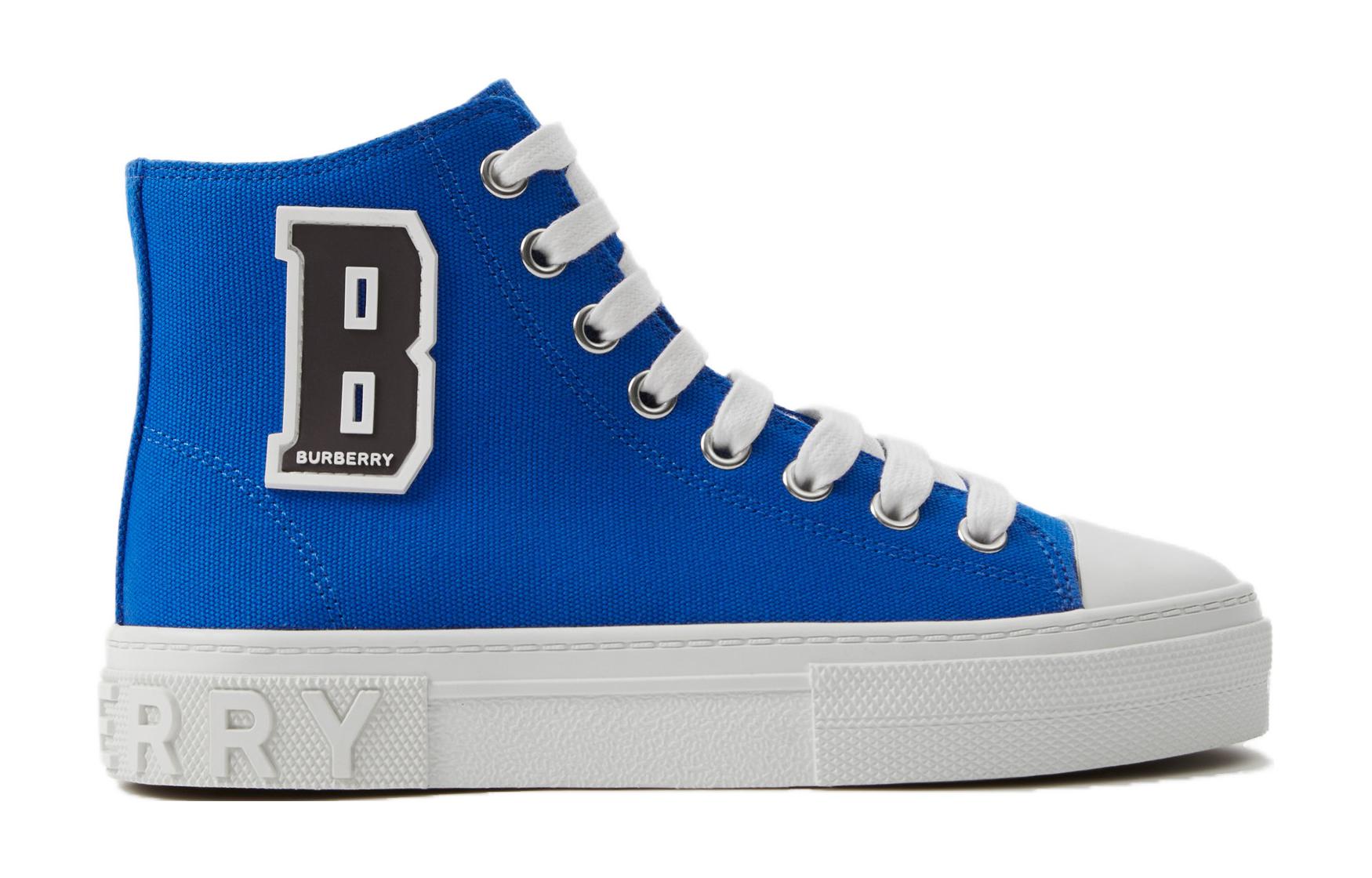 Order (Preschool) Burberry High-Top Canvas Sneaker 'Blue' 80693101