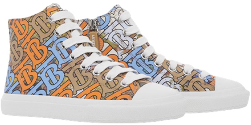 (Preschool) Burberry High-Top Lace-Up 'Letter Print Multicolor' 80626851 Lookbook (Preschool) Burberry High-Top Lace-Up 'Letter Print Multicolor' 80626851