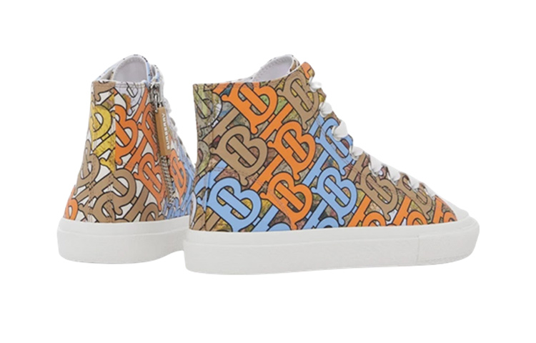 Shop (PS) Burberry 高筒繫帶鞋『字母印花多彩』 80626851