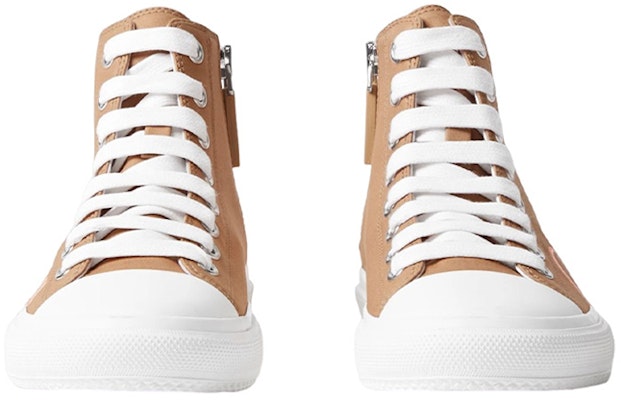 (Preschool) Burberry High-Top Lace-Up Sneakers 'Light Brown Logo' 80627451 Lookbook (Preschool) Burberry High-Top Lace-Up Sneakers 'Light Brown Logo' 80627451