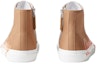 Shop (Preschool) Burberry High-Top Lace-Up Sneakers 'Light Brown Logo' 80627451