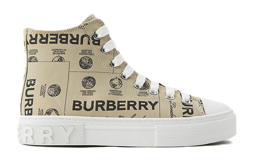 Order (PS) （幼兒款）巴寶莉高筒運動鞋「檔案米色」款號 80693141 80693141