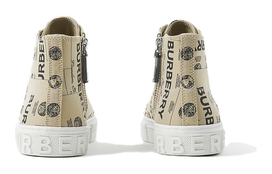 Shop (PS) （幼兒款）巴寶莉高筒運動鞋「檔案米色」款號 80693141 80693141