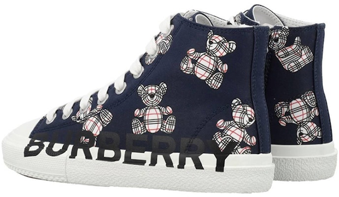 (Preschool) Burberry High-Top Sneaker 'Blue White Black' 80545871 Shop (Preschool) Burberry High-Top Sneaker 'Blue White Black' 80545871