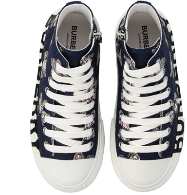 (PS) バーバリー ハイトップスニーカー 'ブルー ホワイト ブラック' 80545871 Purchase (PS) バーバリー ハイトップスニーカー 'ブルー ホワイト ブラック' 80545871