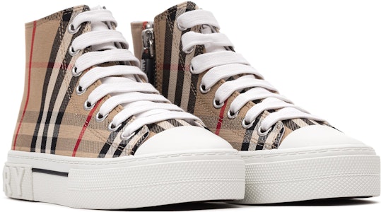 (PS) (學齡前)Burberry高筒運動鞋經典白色棕色款 80665991 80665991 Lookbook (PS) (學齡前)Burberry高筒運動鞋經典白色棕色款 80665991 80665991