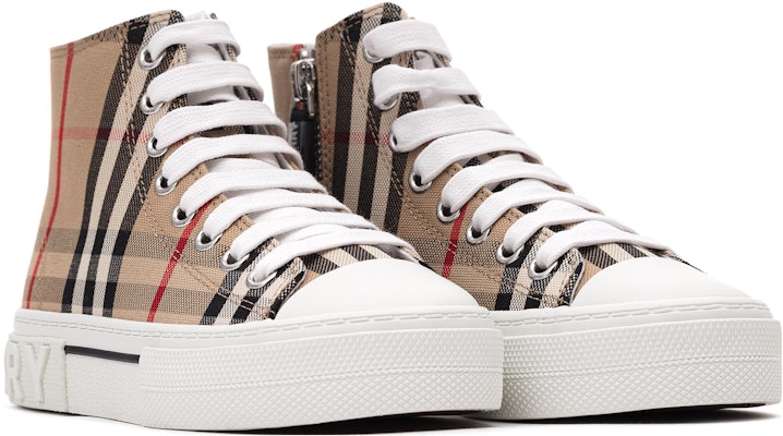 (PS) (學齡前)Burberry高筒運動鞋經典白色棕色款 80665991 80665991 Lookbook (PS) (學齡前)Burberry高筒運動鞋經典白色棕色款 80665991 80665991