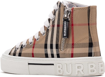 (PS) (學齡前)Burberry高筒運動鞋經典白色棕色款 80665991 80665991 Shop (PS) (學齡前)Burberry高筒運動鞋經典白色棕色款 80665991 80665991