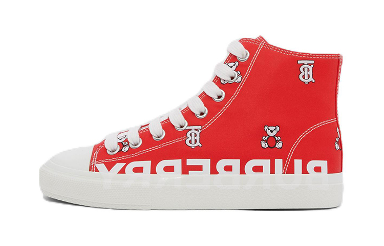 (Preschool) Burberry High-Top Sneakers 'Red & White' 80626831