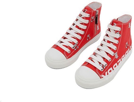 (Preschool) Burberry High-Top Sneakers 'Red & White' 80626831 Lookbook (Preschool) Burberry High-Top Sneakers 'Red & White' 80626831