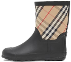 (Preschool) Burberry House Check Rubber Rain Boots 'Classic Beige' 80308471 (Preschool) Burberry House Check Rubber Rain Boots 'Classic Beige' 80308471