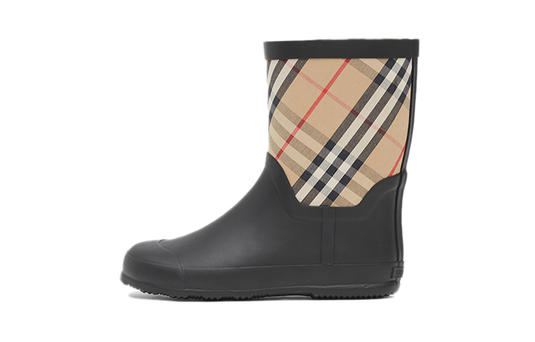 (Preschool) Burberry House Check Rubber Rain Boots 'Classic Beige' 80308471
