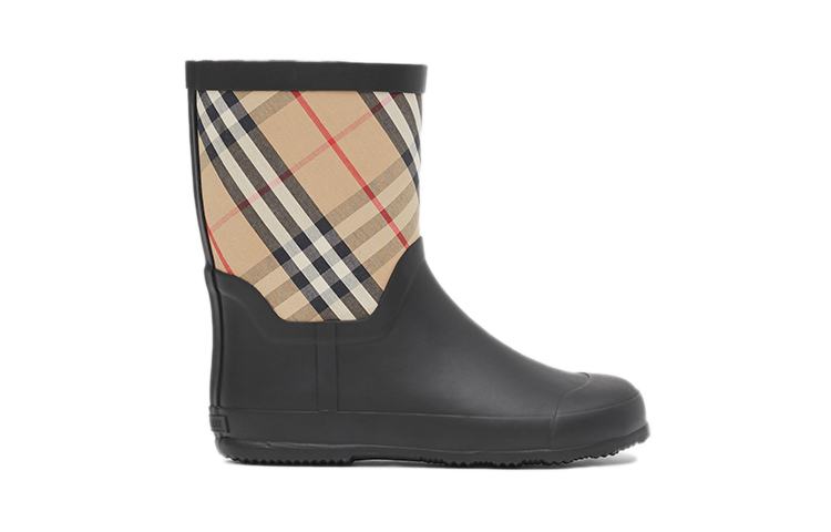 Order (PS) 巴寶莉經典格紋橡膠雨靴'經典米色' 80308471