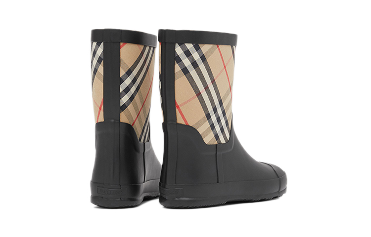 Shop (PS) 巴寶莉經典格紋橡膠雨靴'經典米色' 80308471