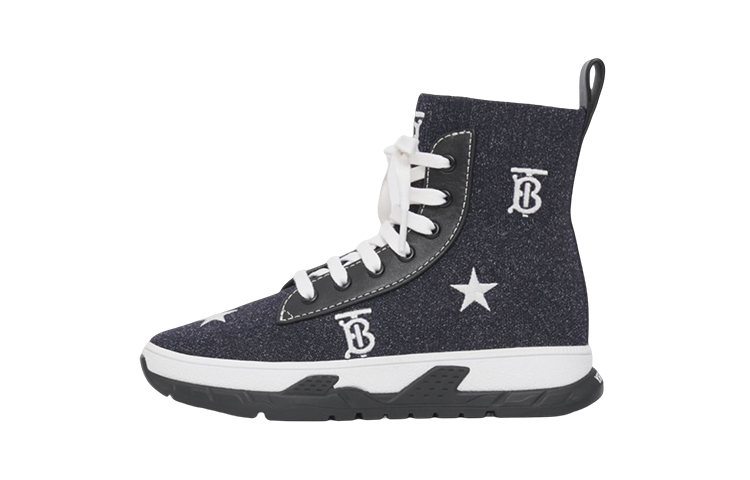 (PS) Burberry Knit Logo Print Sneaker 'Blue Grey'