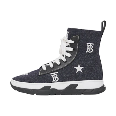 (PS) Burberry Knit Logo Print Sneaker 'Blue Grey'