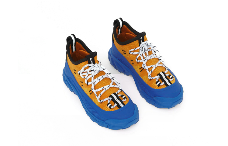 Order (PS) バーバリー ニット ナイロン スニーカー 'ブルー イエロー' 80491311