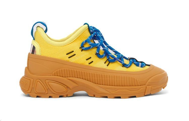 Order (PS) Burberry 針織尼龍運動鞋 '黃色藍色' 80491421