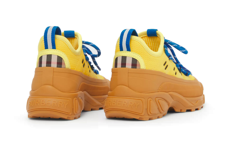 Shop (PS) Burberry 針織尼龍運動鞋 '黃色藍色' 80491421
