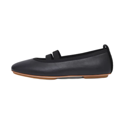 (PS) Burberry Leather Ballet Flats 'Black Logo'
