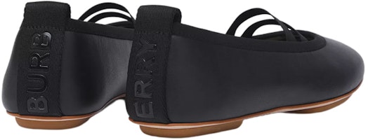 (PS) 버버리 레더 발레 플랫 '블랙 로고' 80491821 Shop (PS) 버버리 레더 발레 플랫 '블랙 로고' 80491821