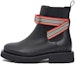 Buy (Preschool) Burberry Leather Stripe Strap Chelsea Boots 'Black' 80529961