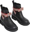 Lookbook (Preschool) Burberry Leather Stripe Strap Chelsea Boots 'Black' 80529961