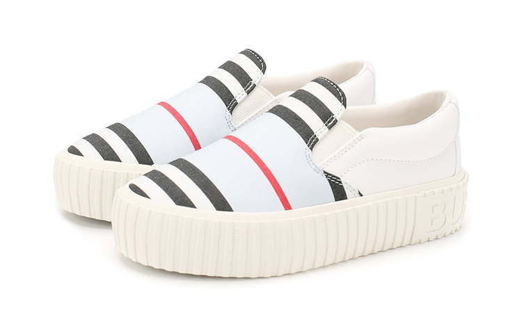 Order (PS) 巴宝莉低帮“白色棉质时尚” 80232121