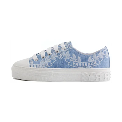 (PS) Burberry Low-Top Sneaker 'Blue White Oak Leaf Badge'