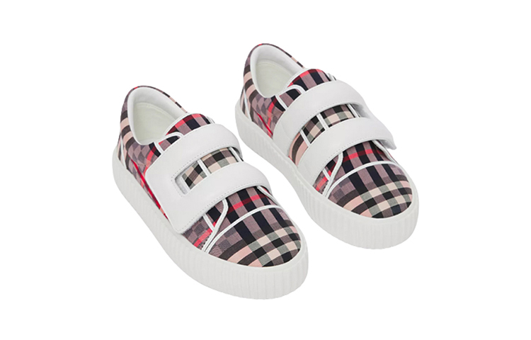 Shop (PS) バーバリー ローカット スニーカー 'パープル ブラック レッド' 80494031