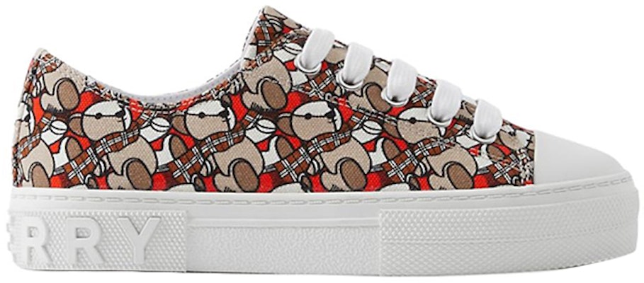 (Preschool) Burberry Low-Top Sneaker 'Teddy Bear Print - Red Orange' 80693031 Order (Preschool) Burberry Low-Top Sneaker 'Teddy Bear Print - Red Orange' 80693031