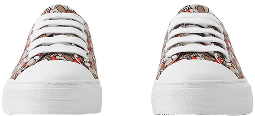 (Preschool) Burberry Low-Top Sneaker 'Teddy Bear Print - Red Orange' 80693031 Lookbook (Preschool) Burberry Low-Top Sneaker 'Teddy Bear Print - Red Orange' 80693031