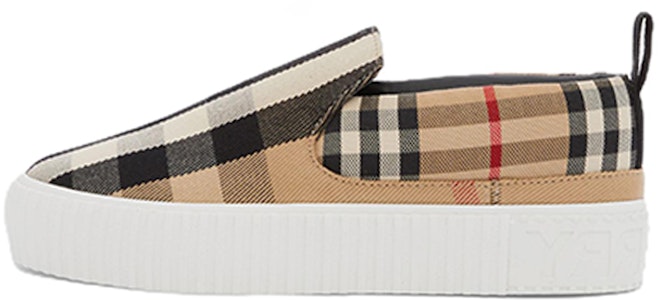 (PS) Burberry Kasut Rendah 'Beige Black Check' 80606301 Buy (PS) Burberry Kasut Rendah 'Beige Black Check' 80606301