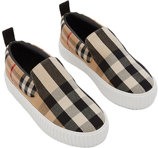 (PS) Burberry Kasut Rendah 'Beige Black Check' 80606301 Shop (PS) Burberry Kasut Rendah 'Beige Black Check' 80606301