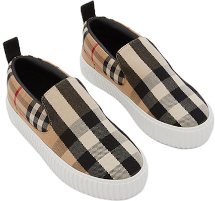 (PS) Burberry Sepatu Low Top 'Beige Black Check' 80606301 Shop (PS) Burberry Sepatu Low Top 'Beige Black Check' 80606301
