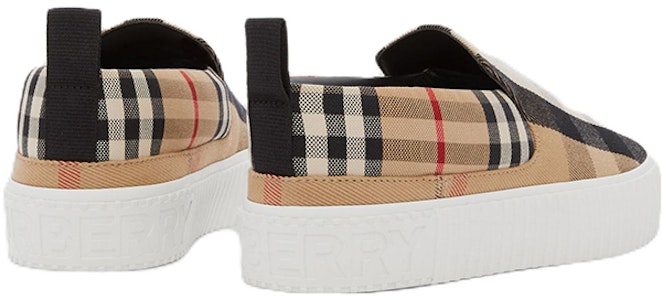 (PS) Burberry Kasut Rendah 'Beige Black Check' 80606301 Purchase (PS) Burberry Kasut Rendah 'Beige Black Check' 80606301