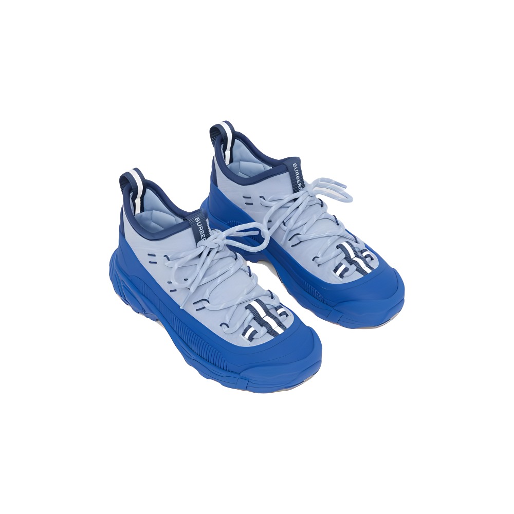 Order (PS) 博柏利蓝色尼龙针织运动鞋 80544371