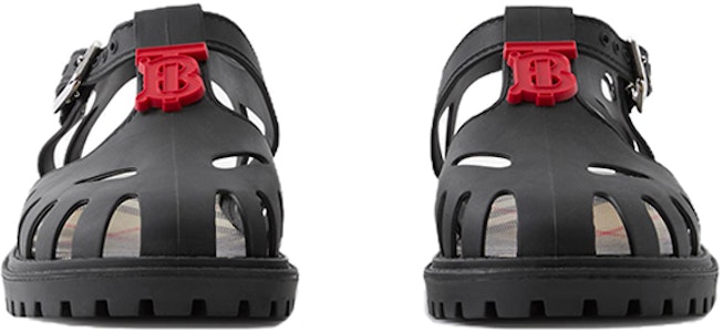 (PS) Sandal Burberry Hitam Modis Ujung Bulat 80697141 Lookbook (PS) Sandal Burberry Hitam Modis Ujung Bulat 80697141