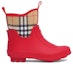 Order (PS) Botas de Lluvia Retro de Goma Burberry 'Cuadro Rojo Brillante' 80544171