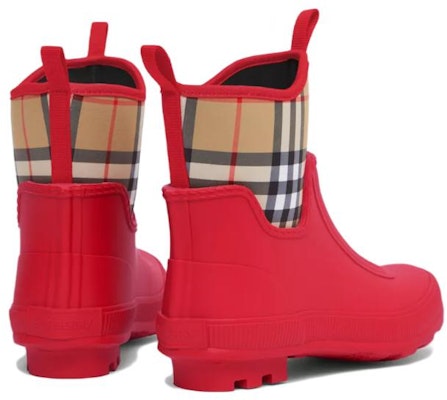 (Preschool) Burberry Rubber Retro Rain Boots 'Bright Red Check' 80544171 Lookbook (Preschool) Burberry Rubber Retro Rain Boots 'Bright Red Check' 80544171
