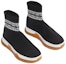 Order (Preschool) Burberry Sneaker 'Black' 'Fair Isle Logo Stretch Knit Sock' 80554641
