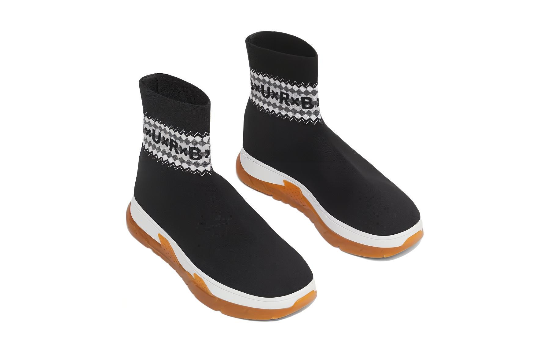 Lookbook (PS) Burberry Sneaker 'Hitam' 'Fair Isle Logo Stretch Knit Sock'. 80554641