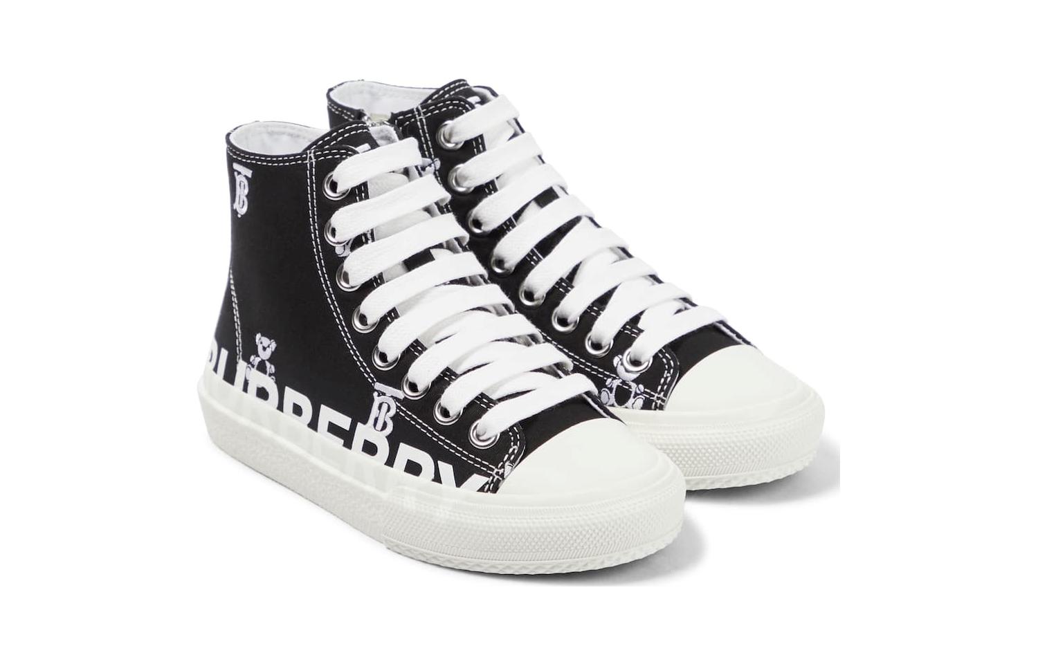 (PS) Burberry Thomas High-Top 'Teddy Bear Embroidery Black and White' 圖 2