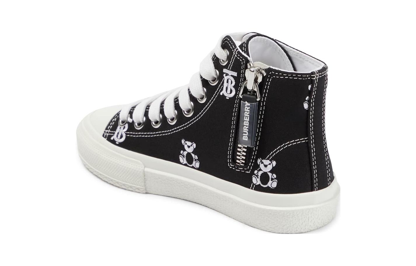 (PS) Burberry Thomas High-Top 'Teddy Bear Embroidery Black and White' 圖 4