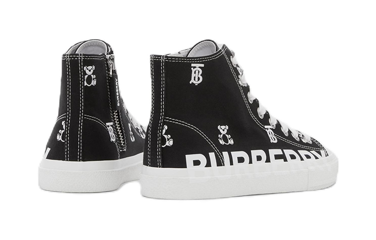 (PS) Burberry Thomas High-Top 'Teddy Bear Embroidery Black and White' 圖 5