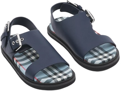 (PS) (幼児用) バーバリー ヴィンテージチェック レザーサンダル 'ブルー' 80494021 80494021 Lookbook (PS) (幼児用) バーバリー ヴィンテージチェック レザーサンダル 'ブルー' 80494021 80494021