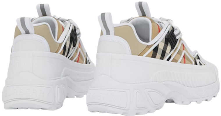 (Preschool) Burberry Vintage Check Leather Sneaker 'White Brown' 80475321 Lookbook (Preschool) Burberry Vintage Check Leather Sneaker 'White Brown' 80475321